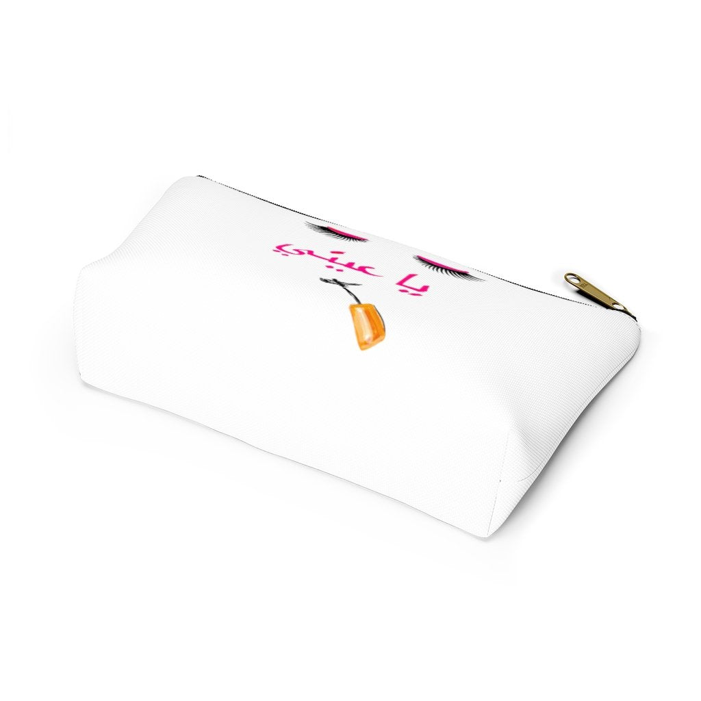 White Eyelash "Oo La La" Accessory Pouch
