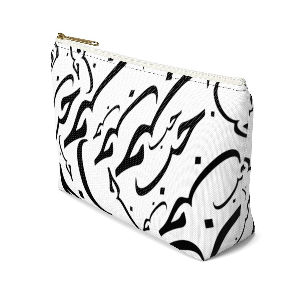 White LOVE Accessory Pouch