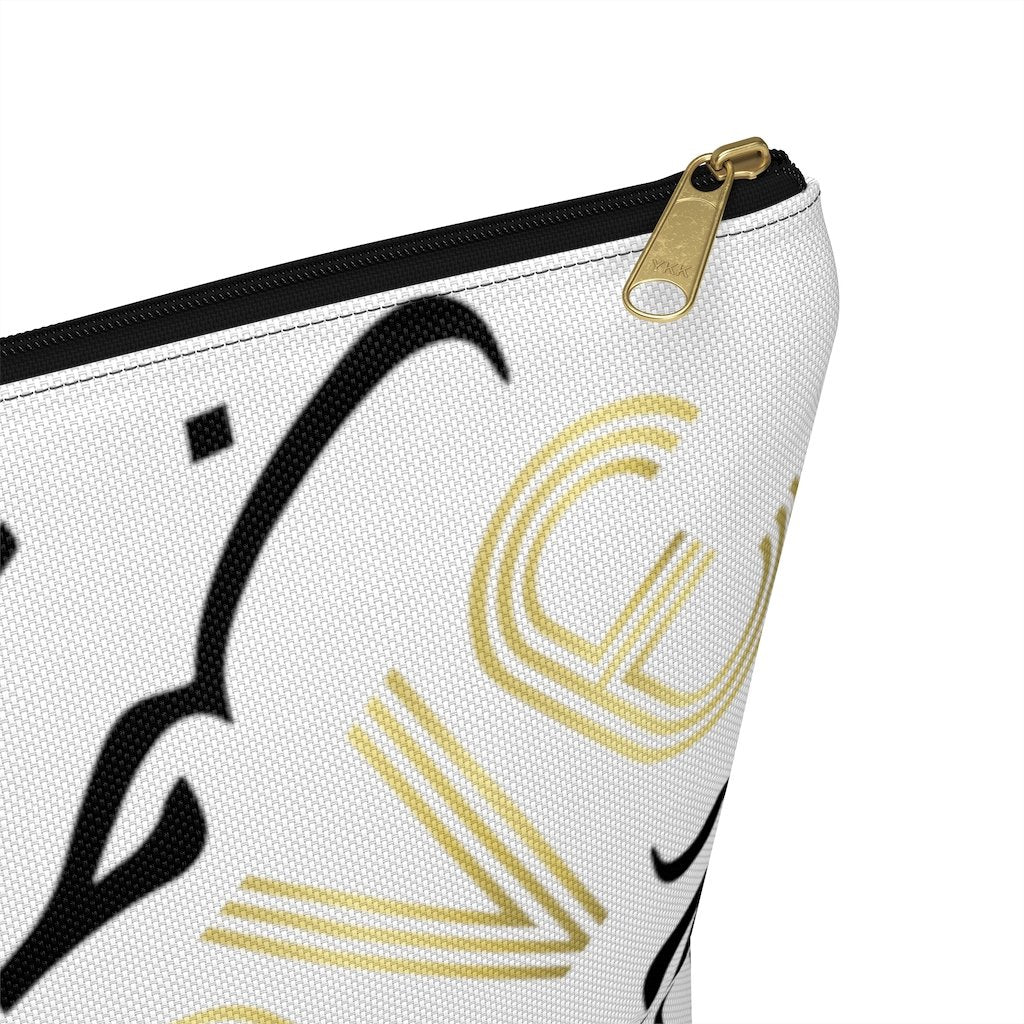 White LOVE Accessory Pouch