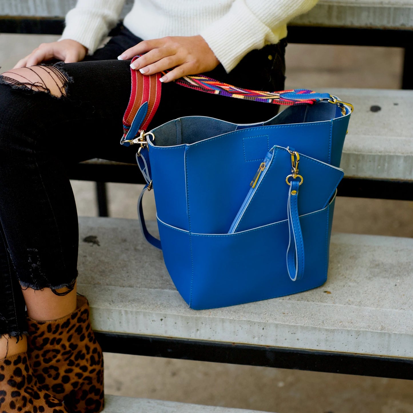 Handbag & Matching Wristlet