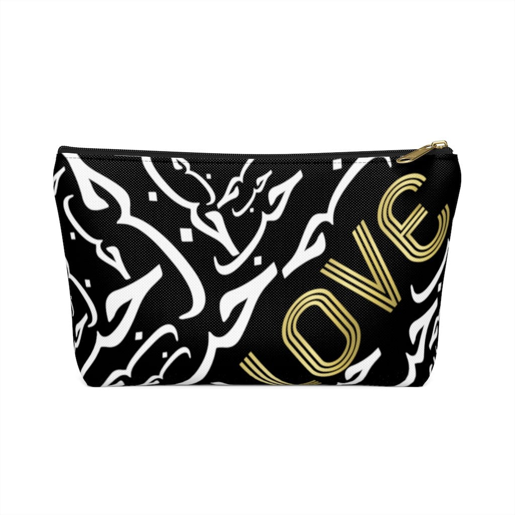 Black LOVE Accessory Pouch