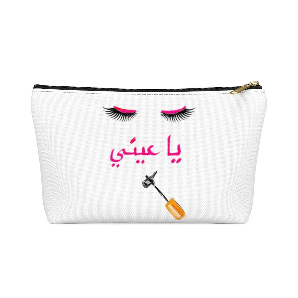 White Eyelash "Oo La La" Accessory Pouch