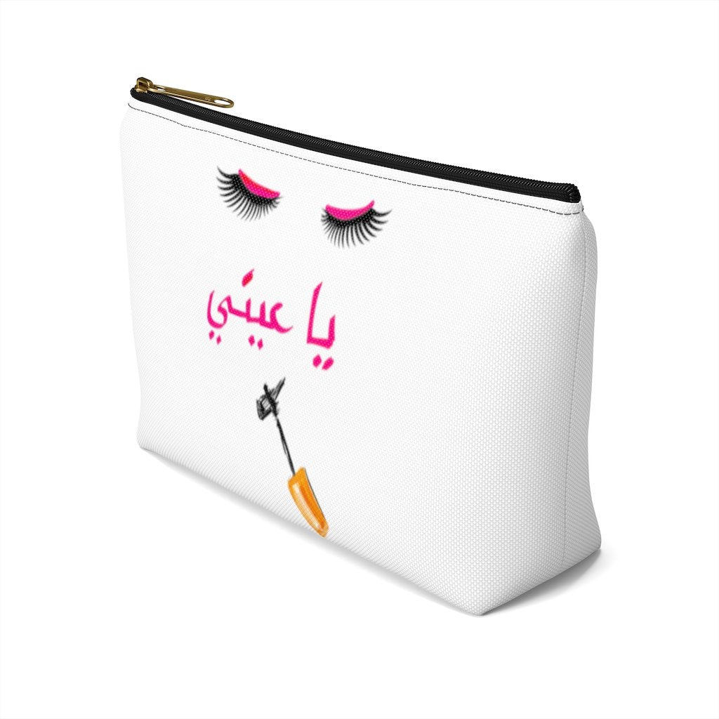 White Eyelash "Oo La La" Accessory Pouch