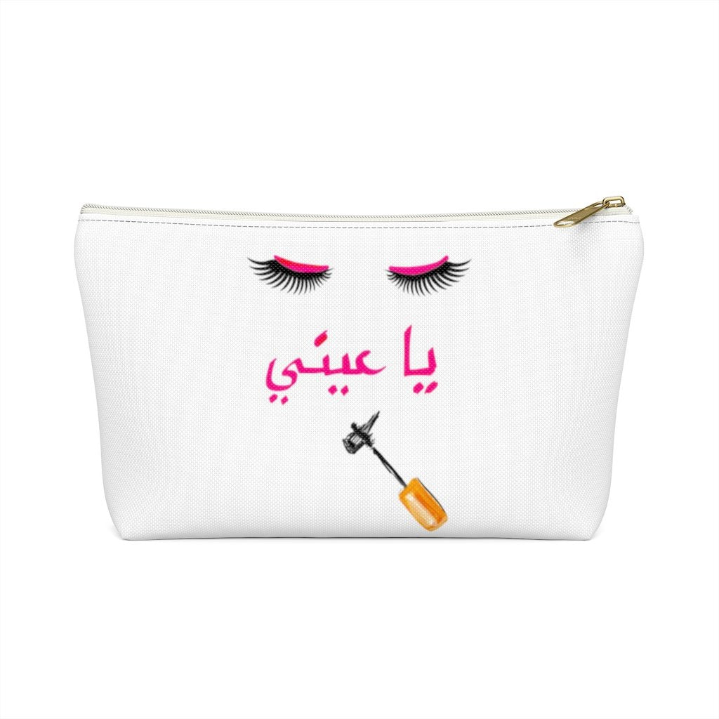 White Eyelash "Oo La La" Accessory Pouch
