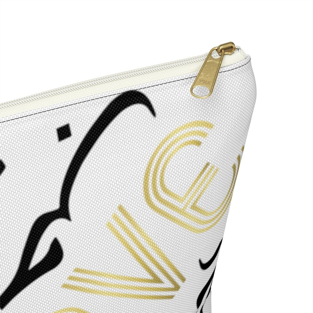 White LOVE Accessory Pouch