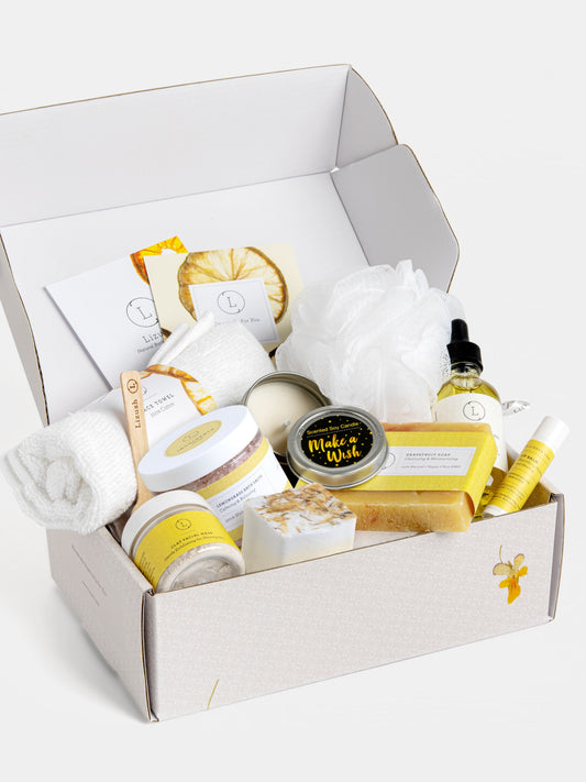 Care Package, Handmade Natural Bath and Body Gift Box, Thank You Gift